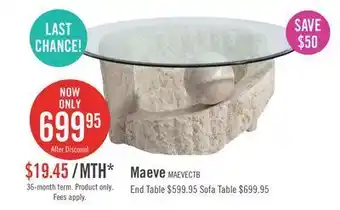 The Brick Maeve coffee table - natural offer