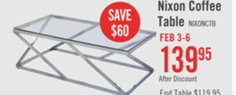 The Brick Nixon coffee table offer