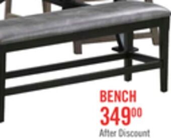 The Brick Ironworks dining bench offer