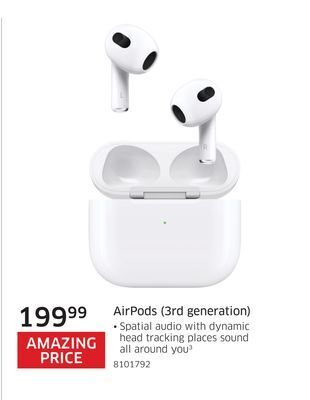 The Source Apple airpods (3rd generation) offer