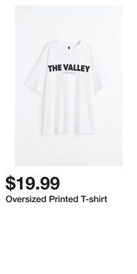H&M Oversized printed t-shirt offer