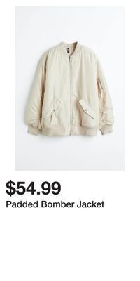 H&M Padded bomber jacket offer
