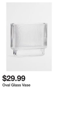 H&M Oval glass vase offer