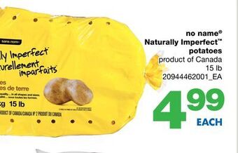 Wholesale Club No name® naturally imperfect™ potatoes, 15 lb offer