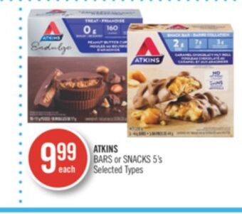 Shoppers Drug Mart Atkins bars or snacks offer