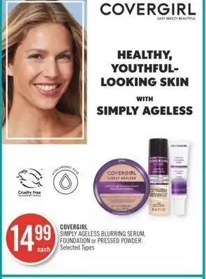 Shoppers Drug Mart Covergirl simply ageless blurring serum, foundation or pressed powder offer