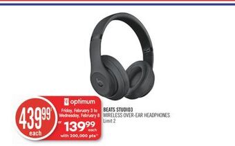 Shoppers Drug Mart Beats studio3 wireless over-ear headphones offer