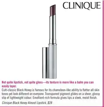 Shoppers Drug Mart Clinique black honey almost lipstick offer