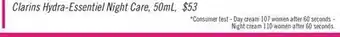 Shoppers Drug Mart Clarins hydra-essentiel night care offer