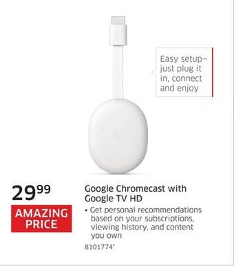 The Source Google chromecast with google tv hd offer