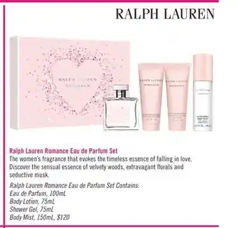Shoppers Drug Mart Ralph lauren romance eau de parfum set offer