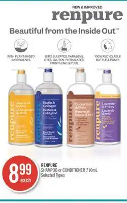 Shoppers Drug Mart Renpure shampoo or conditioner offer