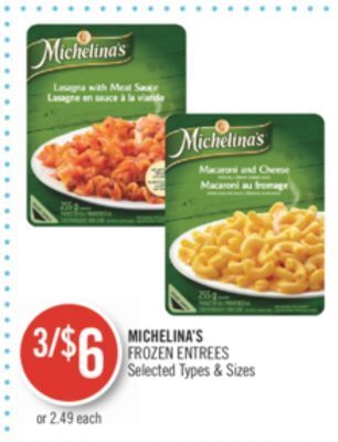 Shoppers Drug Mart Michelina's frozen entrees offer