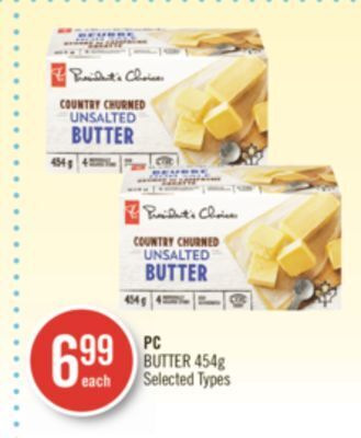Shoppers Drug Mart Pc butter offer