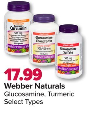 PharmaChoice Webber naturals glucosamine, turmeric offer