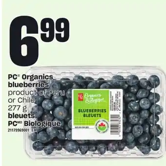Independent City Market Pc® organics blueberries, 277 g offer