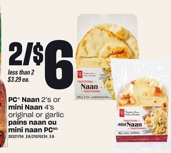 Independent City Market Pc® naan, 2's or mini naan 4's offer