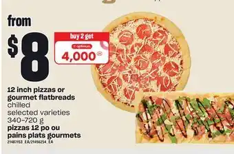 Independent City Market 12 inch pizzas or gourmet flatbreads, 340-720 g offer