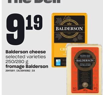 Independent City Market Balderson cheese, 250/280 g offer