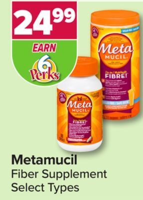 PharmaChoice Metamucil fiber supplement offer