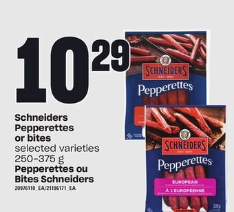 Independent City Market Schneiders pepperettes or bites, 250-375 g offer
