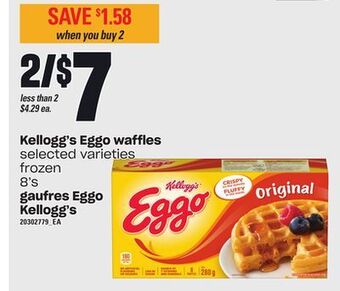 Independent City Market Kellogg's eggo waffles, 8's offer