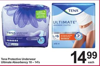 Pharmasave Tena protective underwear ultimate absorbency offer