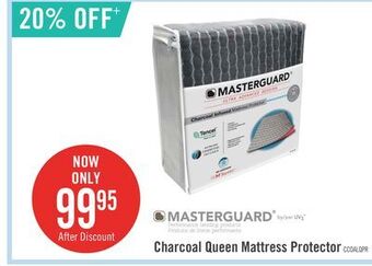 The Brick Masterguard® charcoal tencel™ queen mattress protector offer