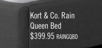 The Brick Rain queen platform bed - grey offer