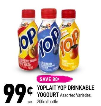 Coppa's Fresh Market Yoplait yop drinkable yogourt offer