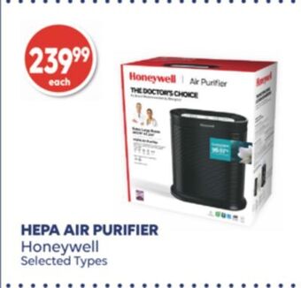 Wellwise by Shoppers Hepa air purifier honeywell offer