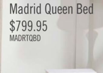 The Brick Madrid queen bed - taupe offer