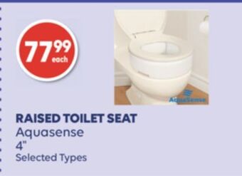 Wellwise by Shoppers Raised toilet seat aquasense offer