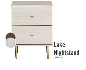 The Brick Lake nightstand - white offer