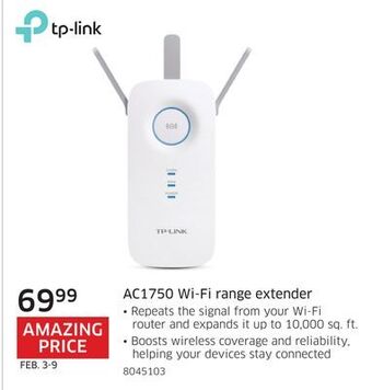 The Source Tp-link ac1750 wi-fi range extender offer
