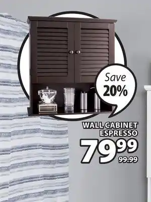 JYSK Hanna wall cabinet espresso offer