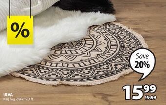 JYSK Ulva rag rug offer