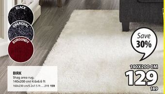 JYSK Birk shag area rug offer