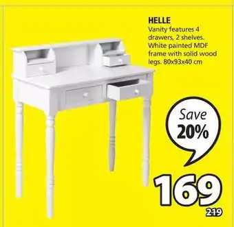 JYSK Vanity helle offer