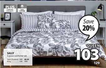 JYSK Sally 5-piece comforter set offer