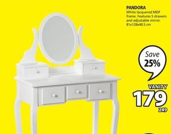JYSK Pandora vanity offer