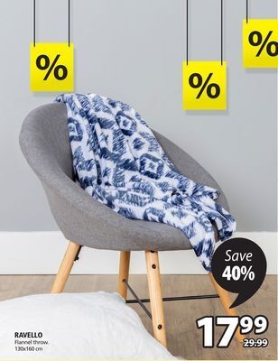 JYSK Ravello flannel throw offer