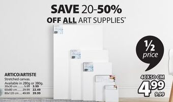 JYSK Artico/artiste stretched canvas offer