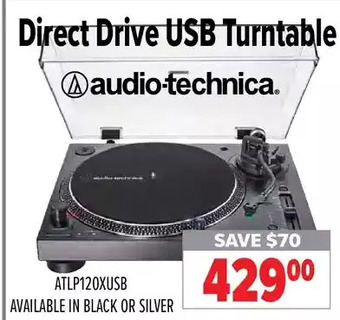 2001 Audio Video Audio-technica direct drive usb turntable offer
