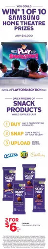 Rexall Cadbury chocolate bars offer