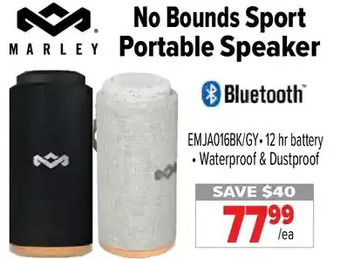 2001 Audio Video Marley no bounds sport portable speaker offer