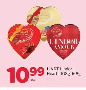 Rexall Lindt lindor hearts offer