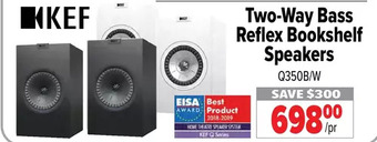 2001 Audio Video Kef two-way bass reflex bookshelf speakers offer