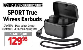 2001 Audio Video Sennheiser sport true wireless earbuds offer