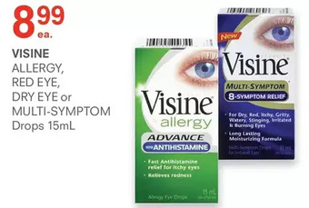 Guardian Pharmacy Visine allergy, red eye, dry eye or multi-symptom drops offer